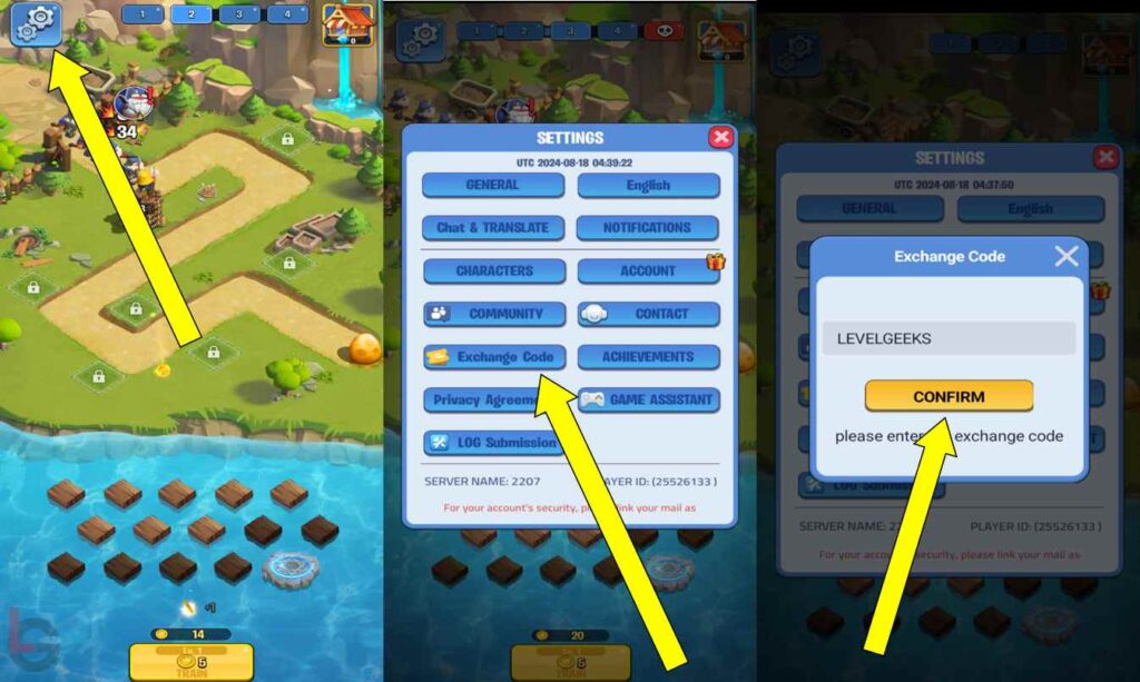 how to redeem codes in kingdom guard